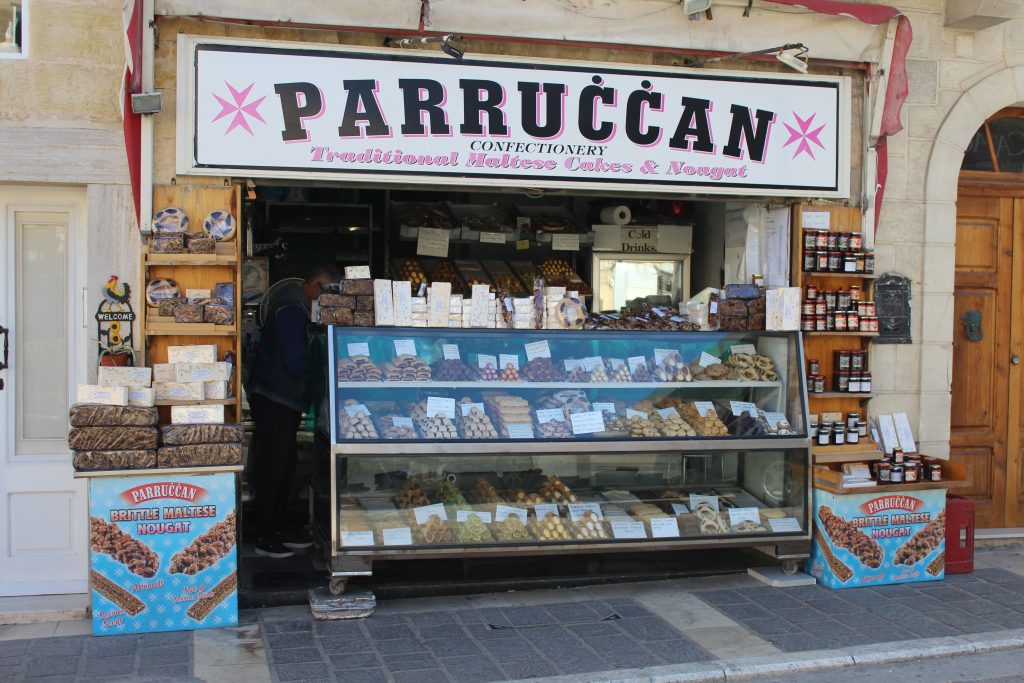 Tienda de dulces típicos en Malta