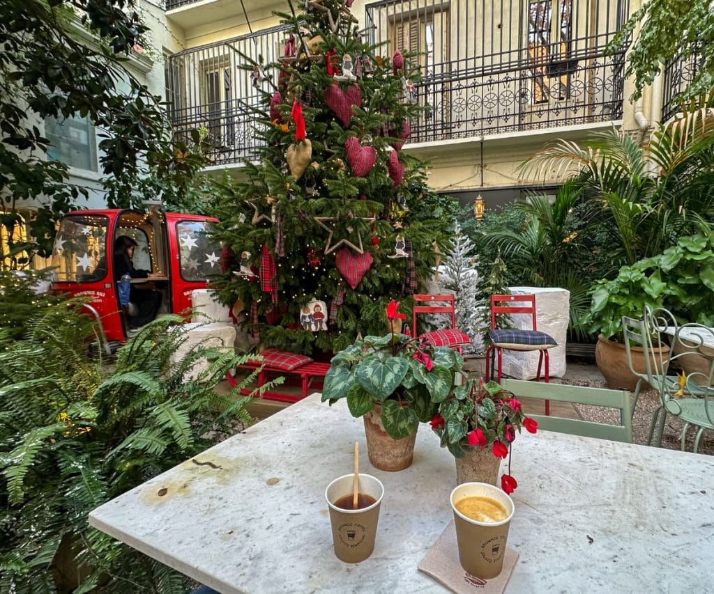 Cafetería navideña en el Barrio Salamanca