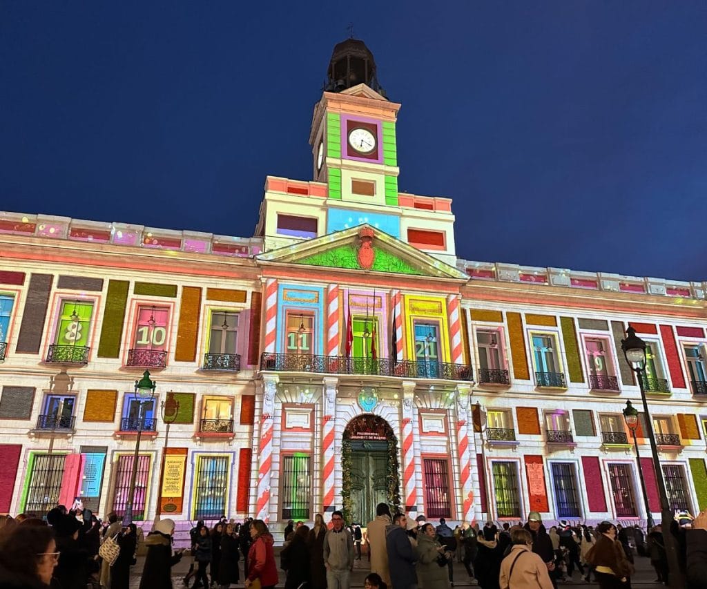 videomapping de Sol - Planes navideños en Madrid